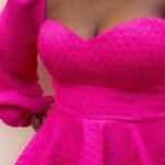 Kira pink baby doll dress