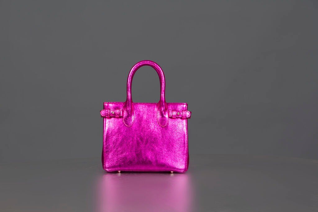【EMIS】EMBOSSED MINI BAG-PINK KÜL embossed mini bag [Magenta] - KÜL | 60% - Asian Fashion