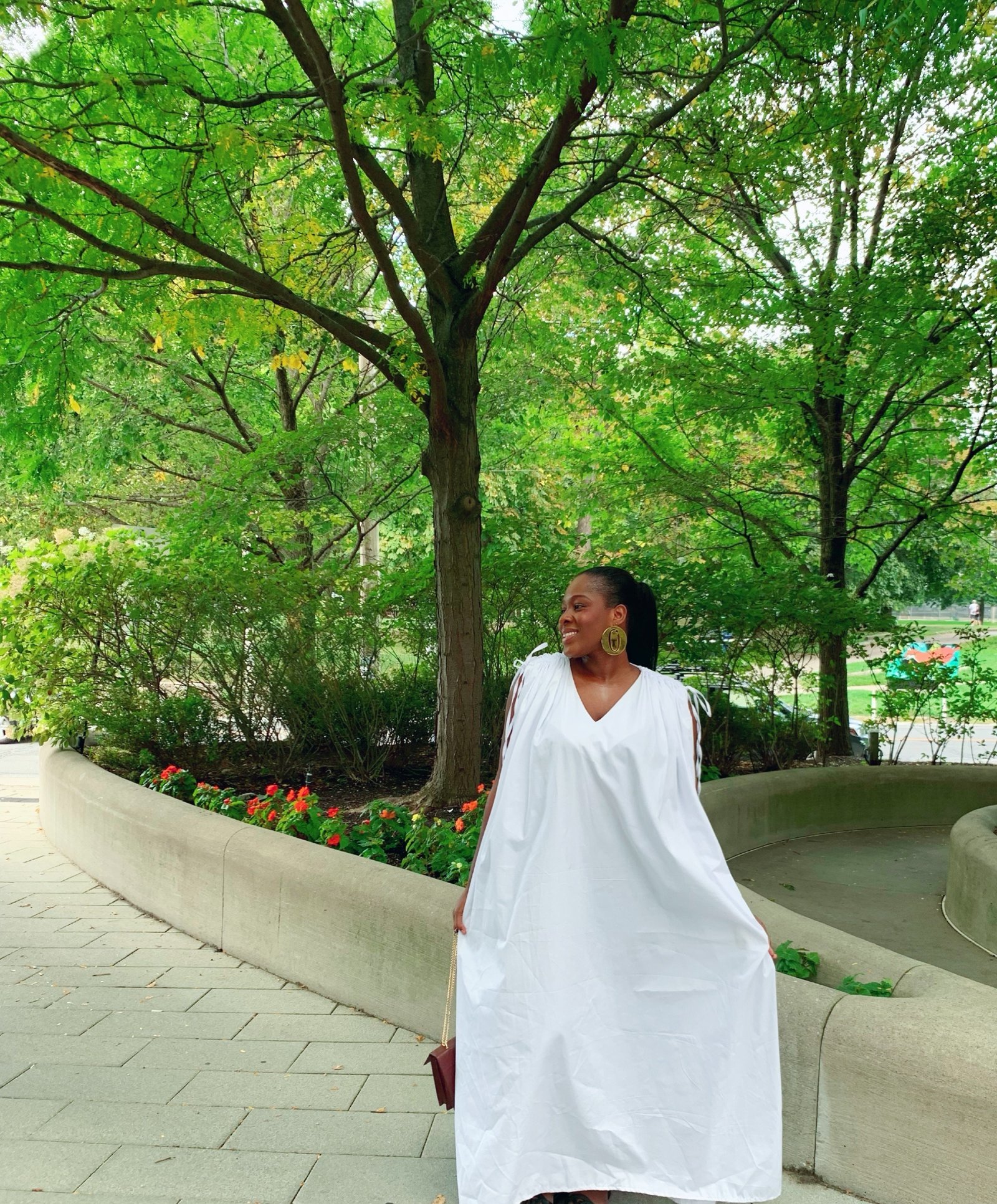 White Eden Kaftan Dress